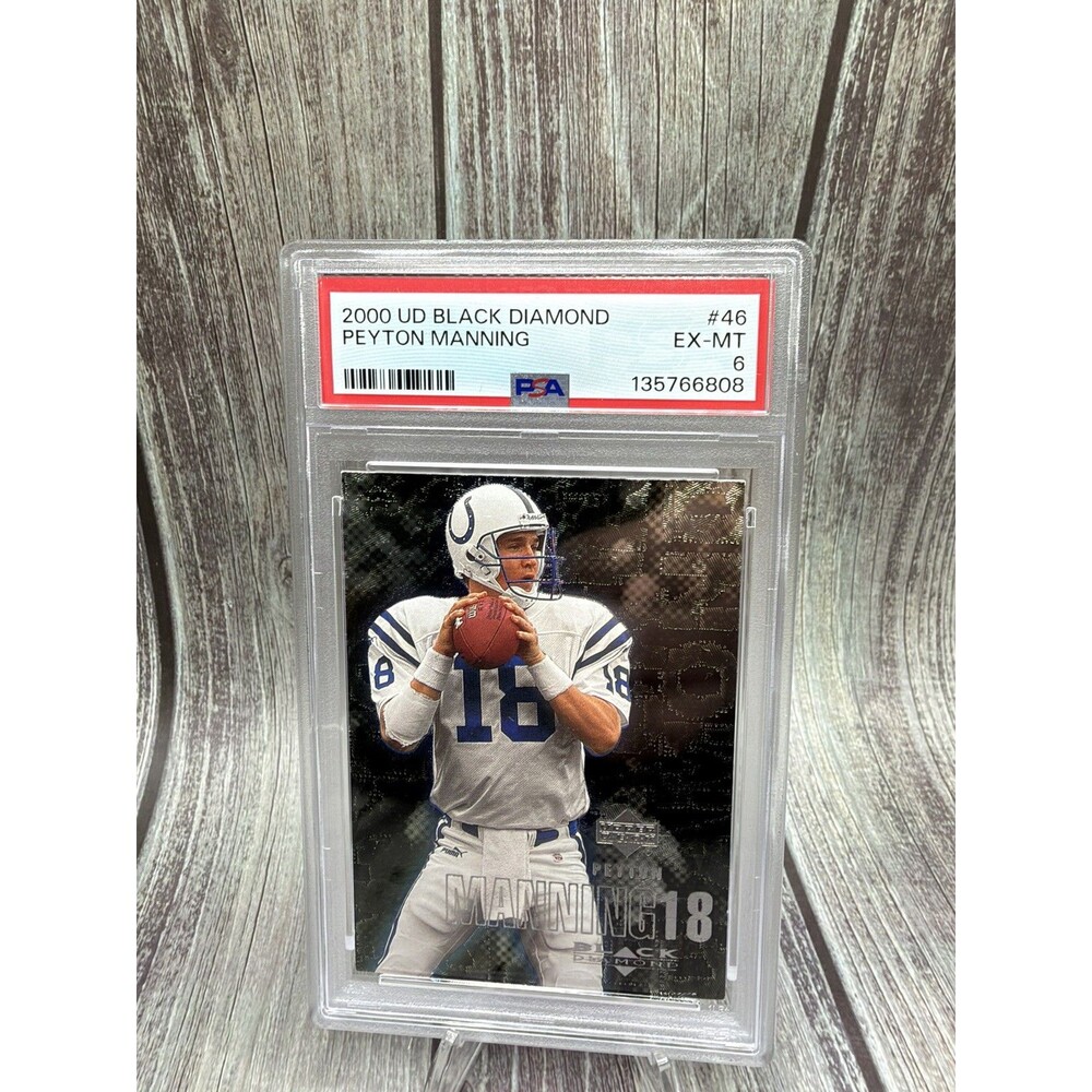 2000 UPPER DECK BLACK DIAMOND #46 PEYTON MANNING PSA 6